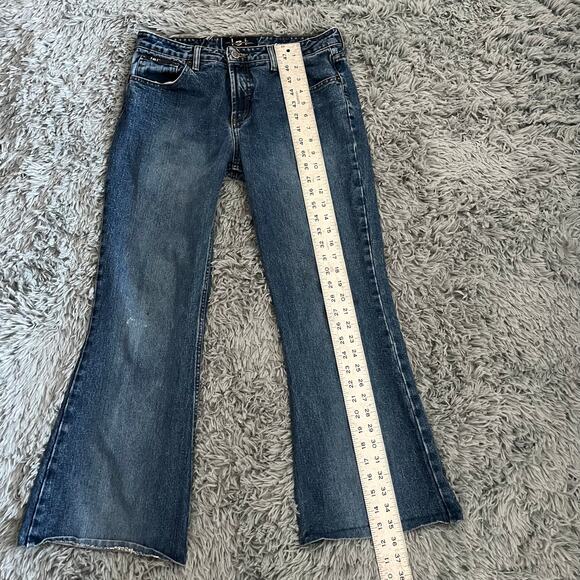 Vintage Y2K lei Wide Leg Blue Jeans Women’s Denim 2000s Large - Picture 11 of 12